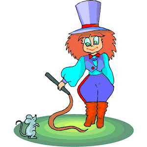 Whimsical Witch and Mouse Cartoon Illustration