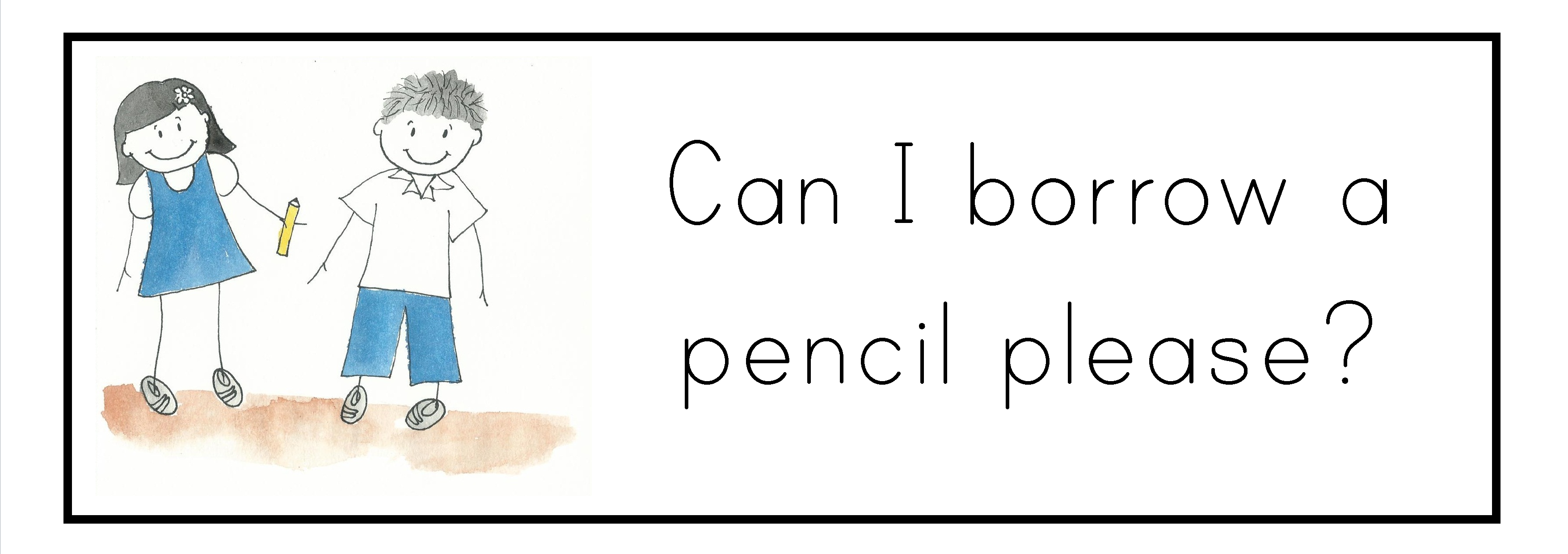 May I Borrow Your Pencil Please Clip Art Library 