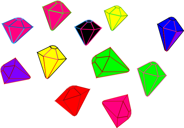 Gem Each Clip Art