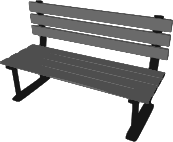 Park Bench Clipart Black And White 