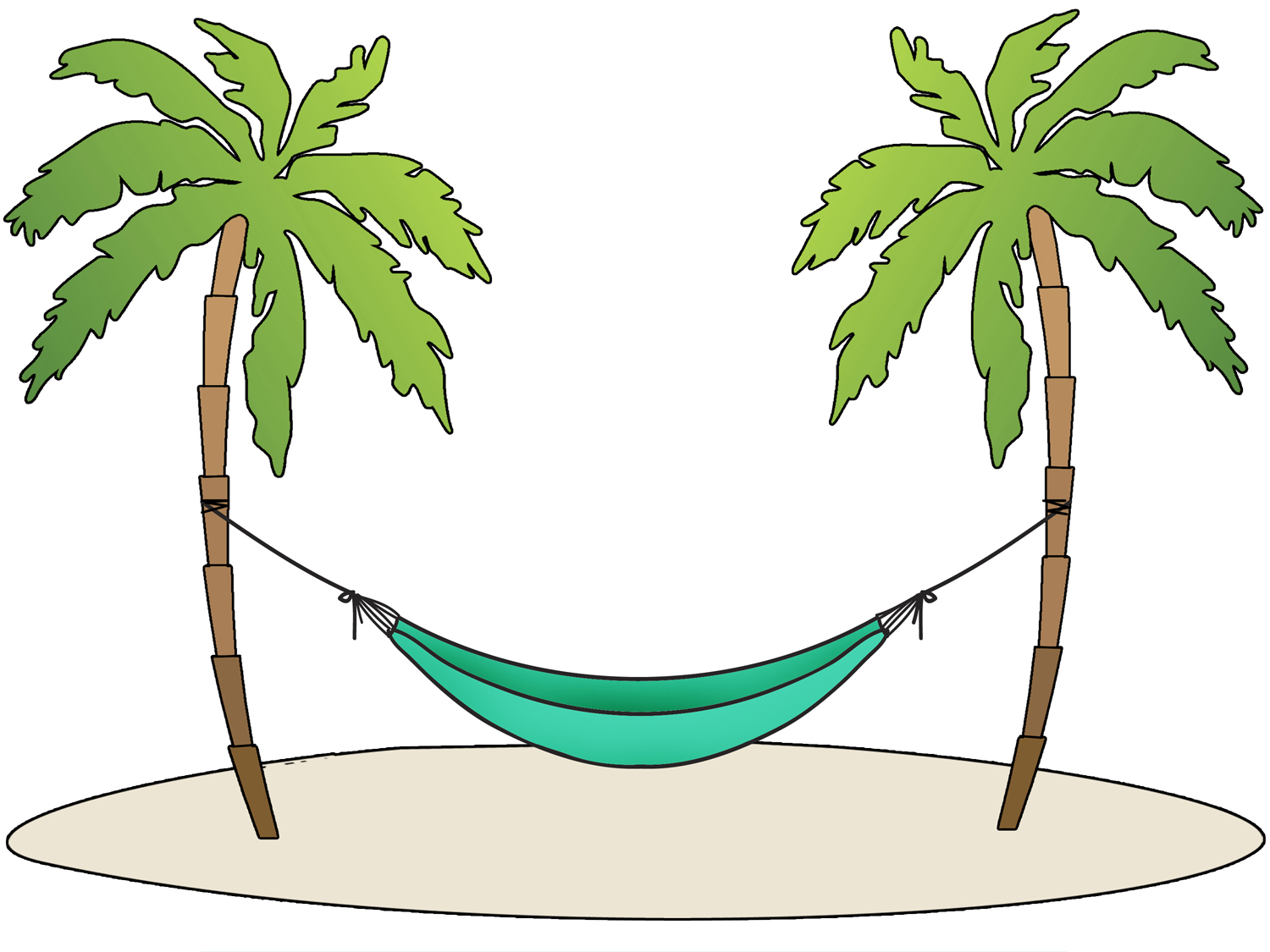 Beach Hammock Clipart 