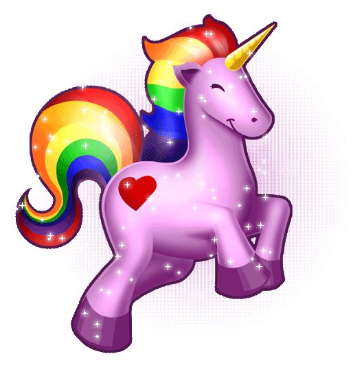 Magical Rainbow Unicorn Illustration - Whimsical Fantasy Art