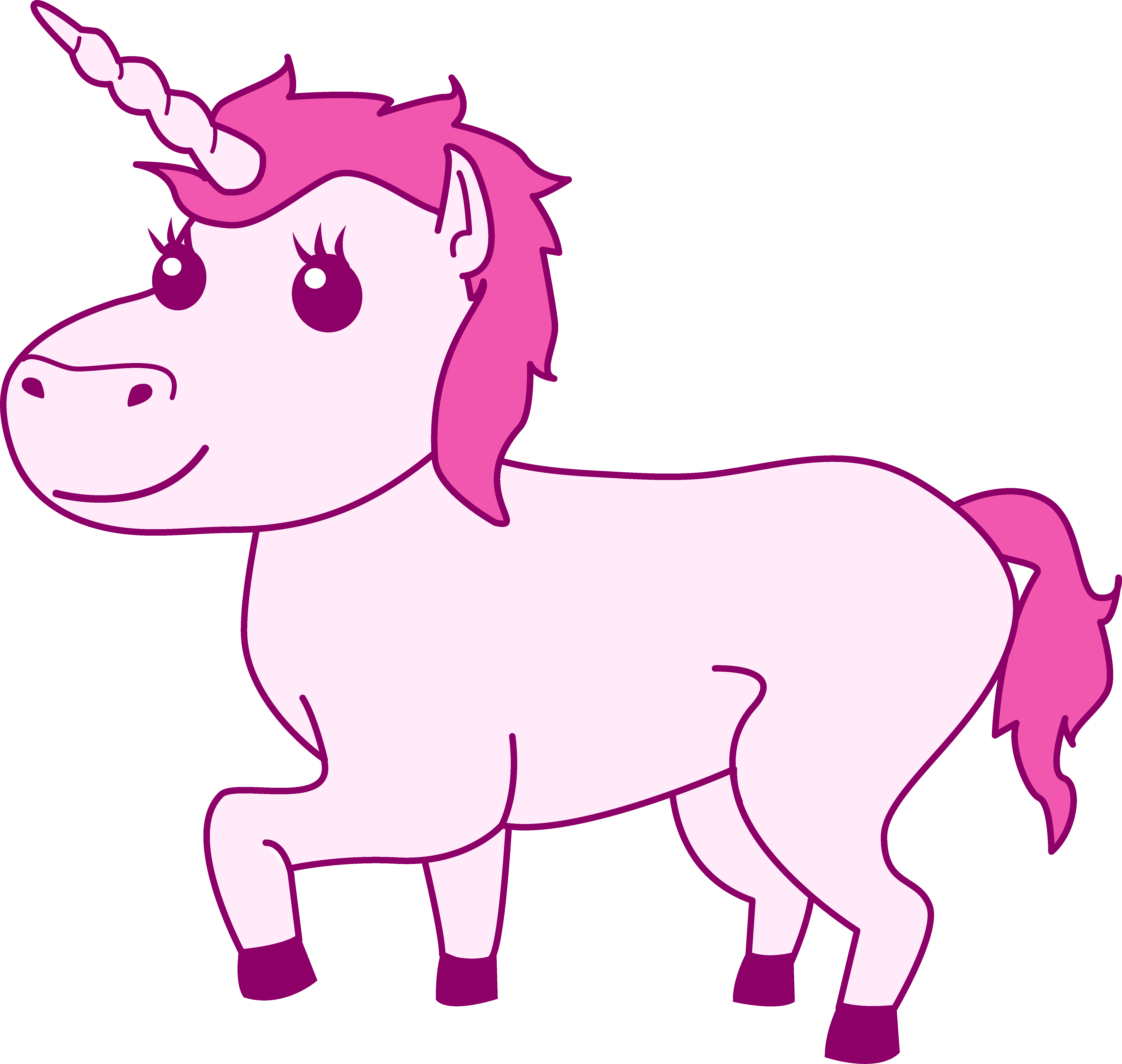 pink unicorn clipart - Clip Art Library