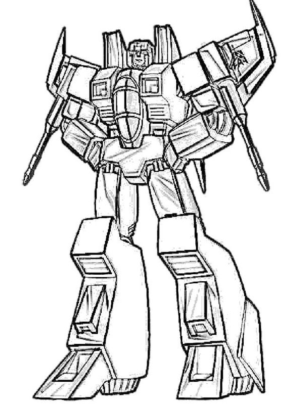 Starscream Transformers Coloring Page 