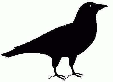 Crow Clip Art Black And White 
