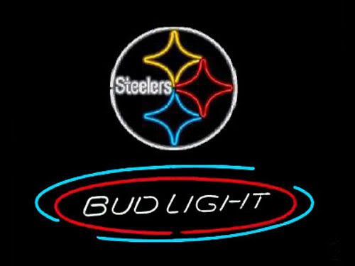 Steelers Budweiser Neon Sign Clipart