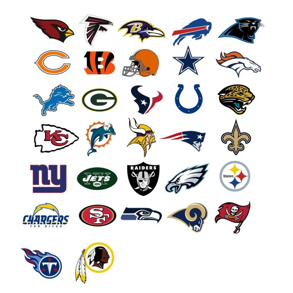 Printable NFL Football Team Logos