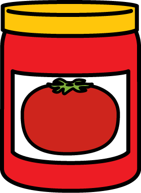 Tomato Sauce Jar Illustration - Free Clipart for Food & Recipe Sites