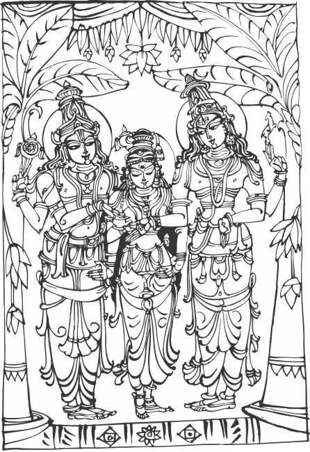 Dhanvantari Digital Painting  Divyakala  Art Inspired by the Divine