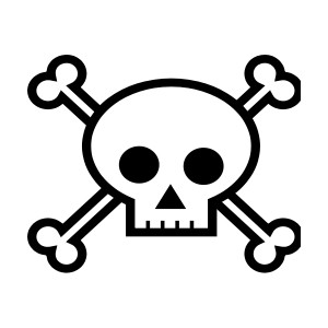 Skull and crossbone clipart 2 image
