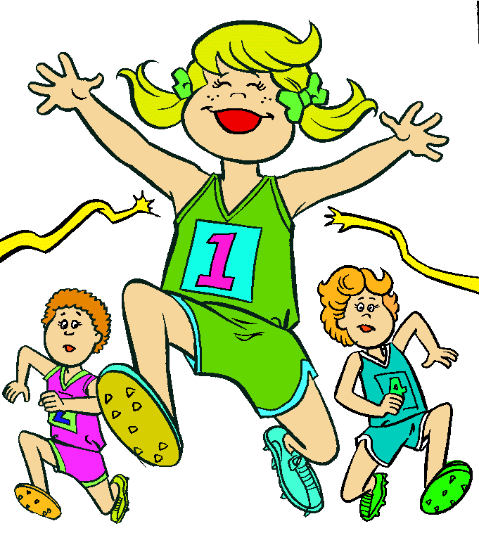 Kids’ Race Victory Clipart - Celebrating First Place Achievement