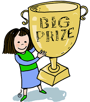 Big Prize Trophy Illustration - Celebrating Achievement and Success