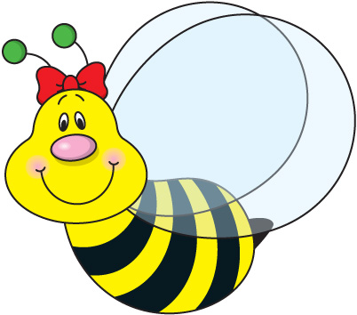 Friendly Cartoon Bee Illustration for Kids’ Content & Educational Materials