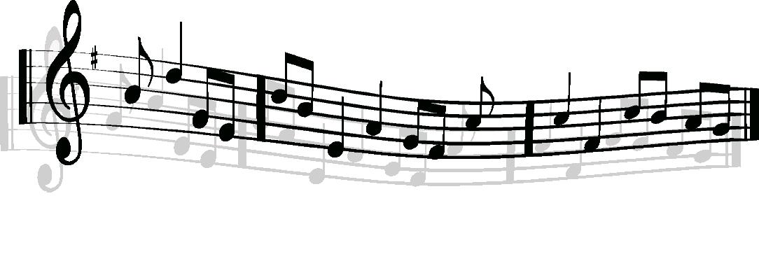 Black musical staff with treble clef, notes, and bars on white background, showing a melodic phrase in G major.