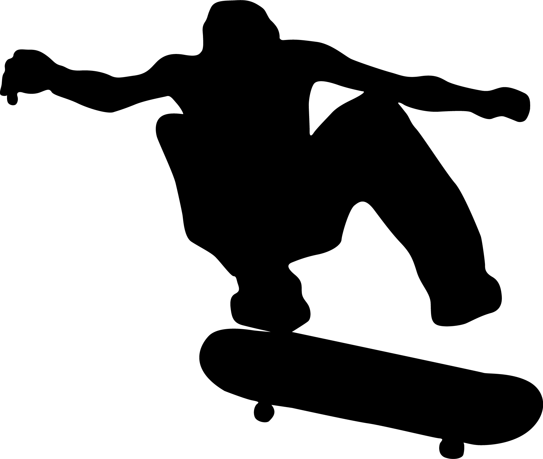 Skateboard skater clipart image 