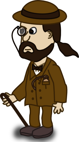 Comic Characters Banker Clipart
