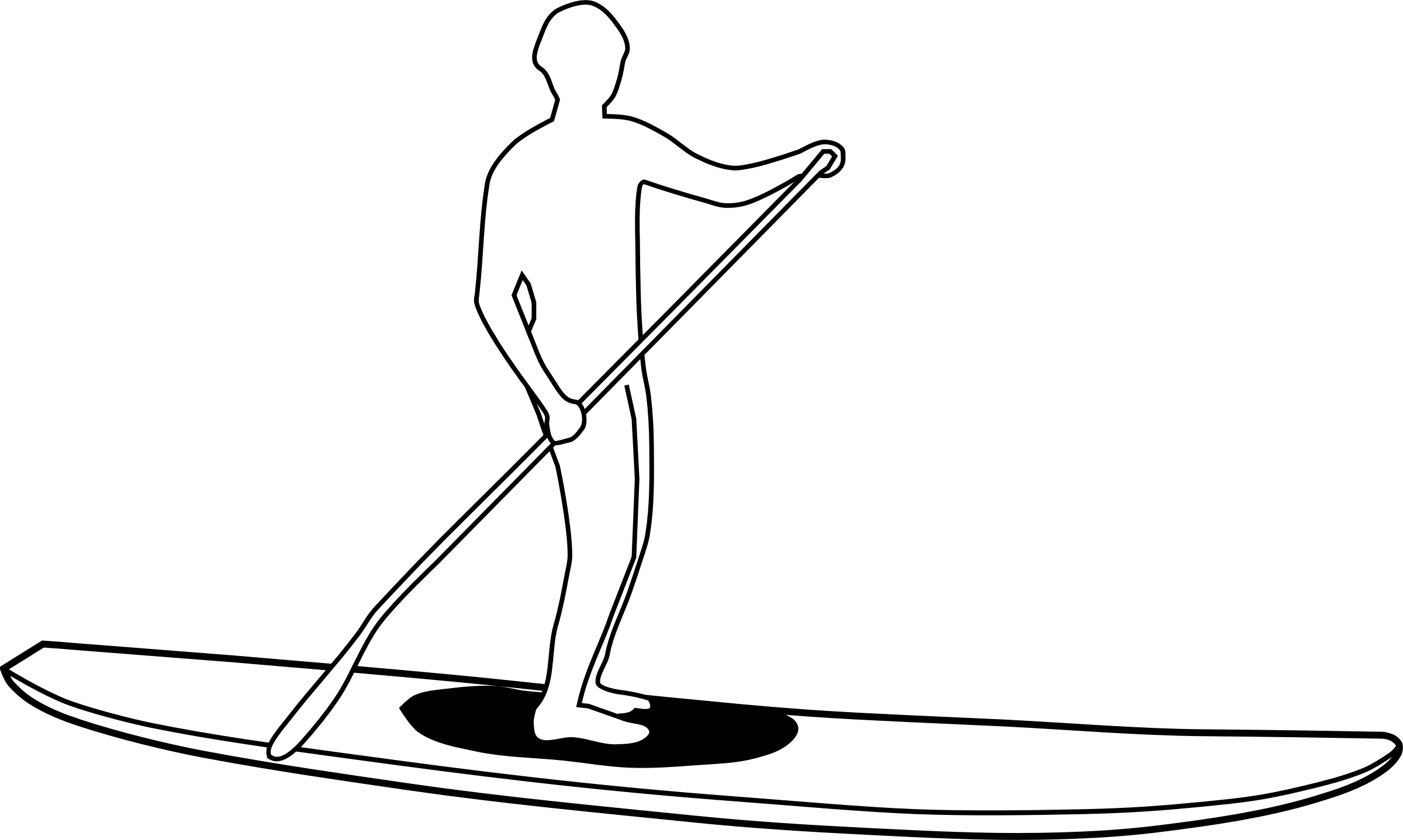 Stand Up Paddle Board Clipart 