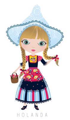 holland traditional girl clipart - Clip Art Library