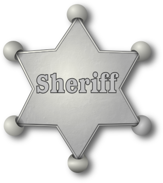 Sheriff badge gallery for police badge vector clip art image