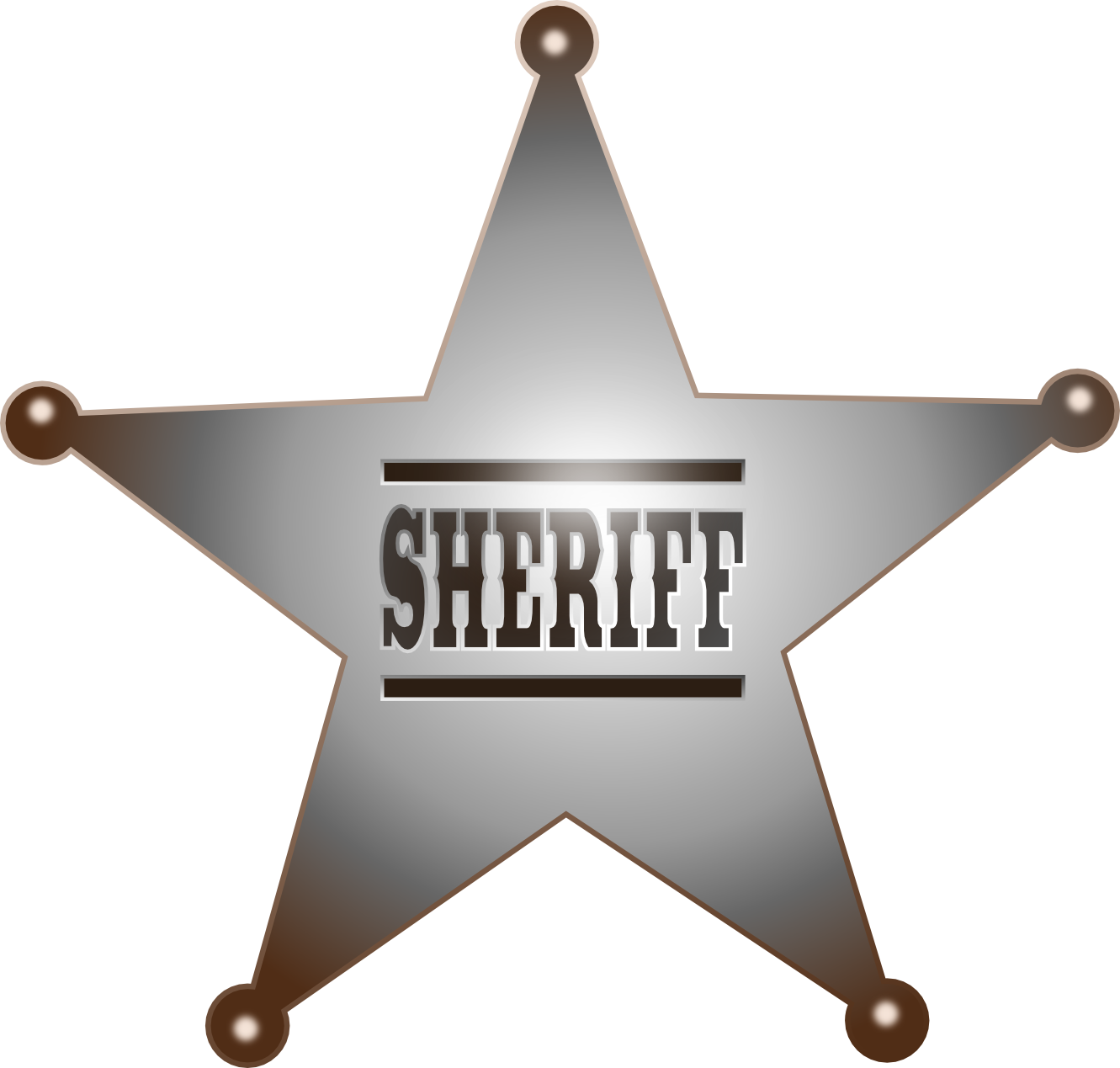 Sheriff Star Clip Art