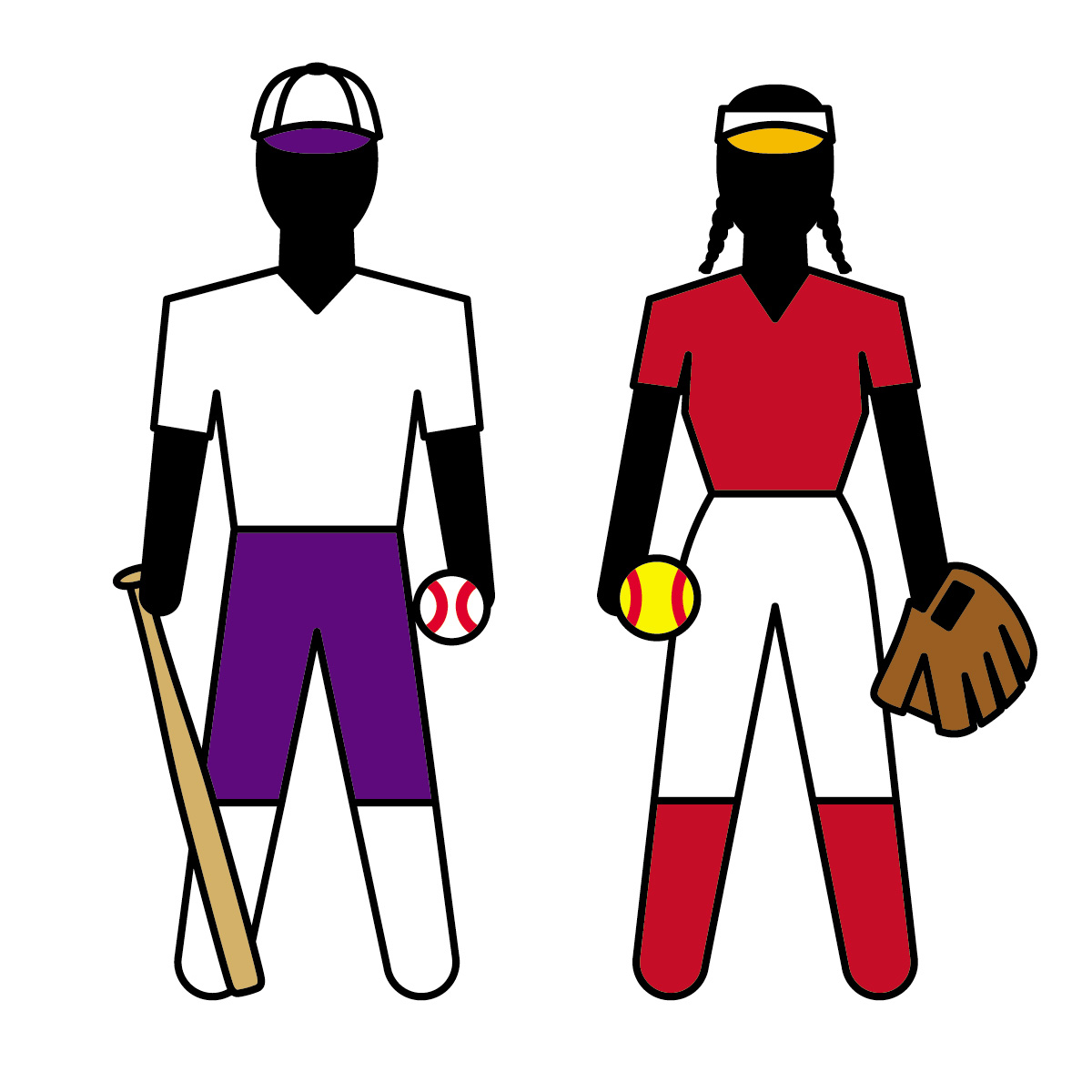 Softball Player Uniforms and Equipment - Men’s vs Women’s Gear Comparison