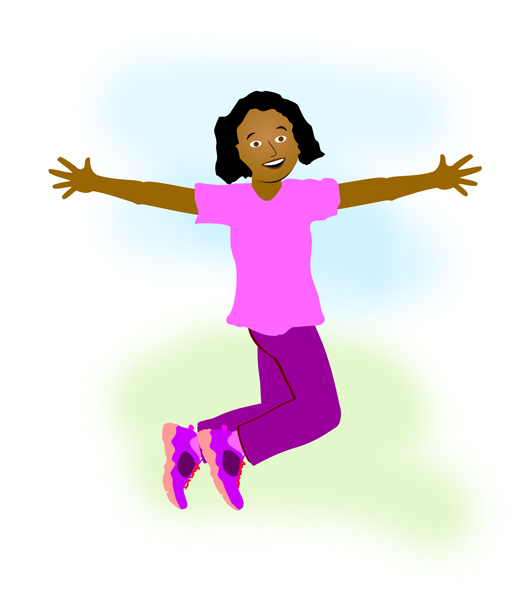 happy jump clipart images