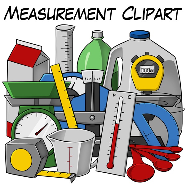 Measurement Tools Clipart - Free Educational Illustration for Science & Math