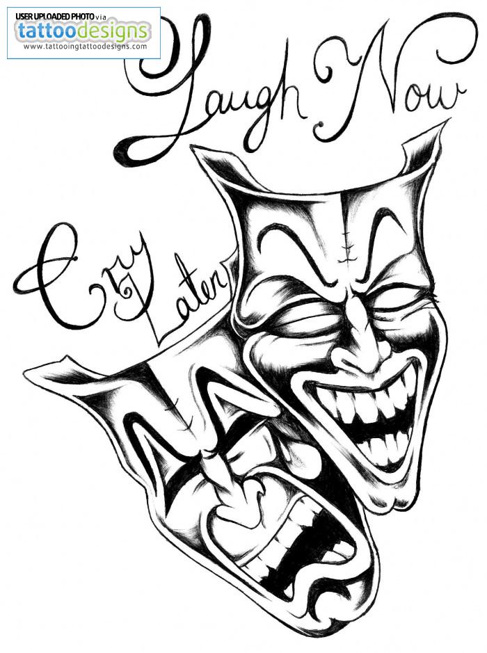 gangster smile now cry later drawings