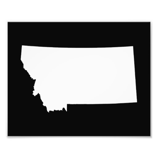 Montana State Outline 