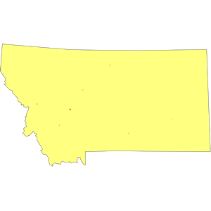 Montana State Map - Interactive Outline with Key Cities