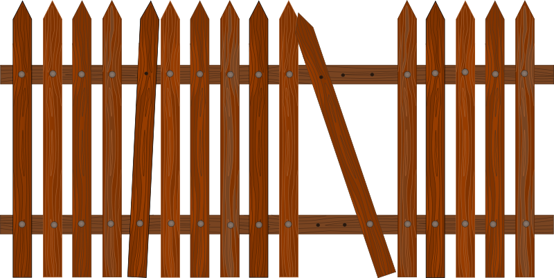 Free to Use &, Public Domain Fence Clip Art 