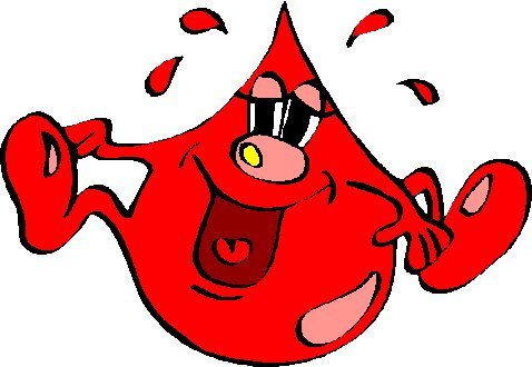 Fun Blood Drop Cartoon - Educational & Medical Illustration
