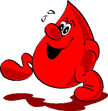 Friendly Blood Drop Cartoon - Medical Education & Awareness Graphic