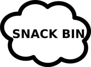 Snack Bin Sign Clip Art 
