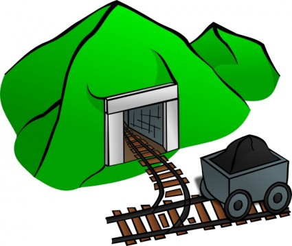 Coal Mine Entrance Illustration - Mining Industry Visual