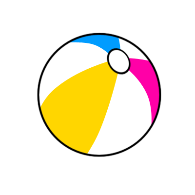 Classic Beach Ball - Vibrant Summer Fun for Pool & Sand