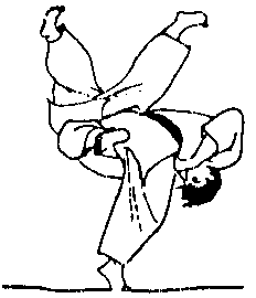 Judo Hip Throw Technique - Illustration of Seoi Nage in Action