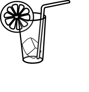 Glass Of Milk With Straw Clipart 