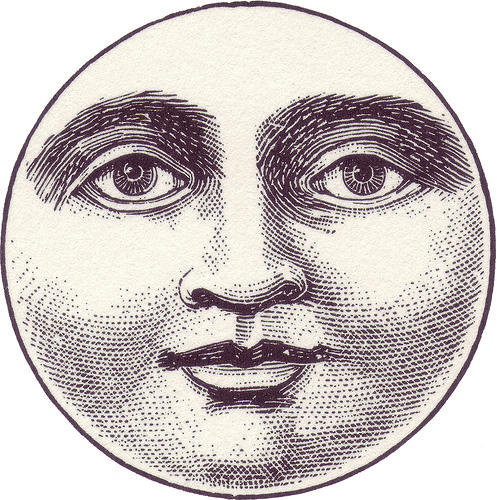 moon face clipart - Clip Art Library