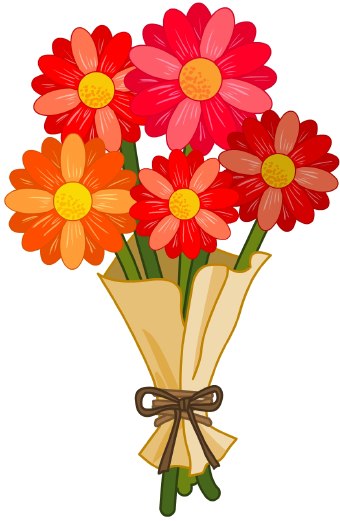 Bunch Of Flowers Clipart 