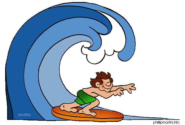 scroll with writing clipart surf