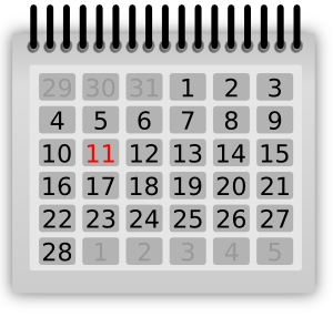 Monthly Calendar View with Highlighted Date - Visual Scheduling Tool