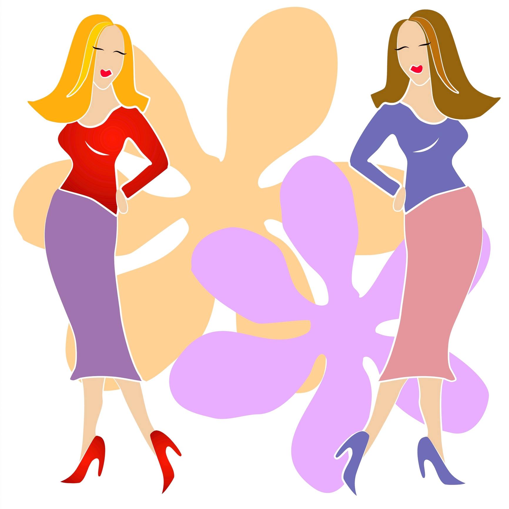 ladies kitty party vector - Clip Art Library