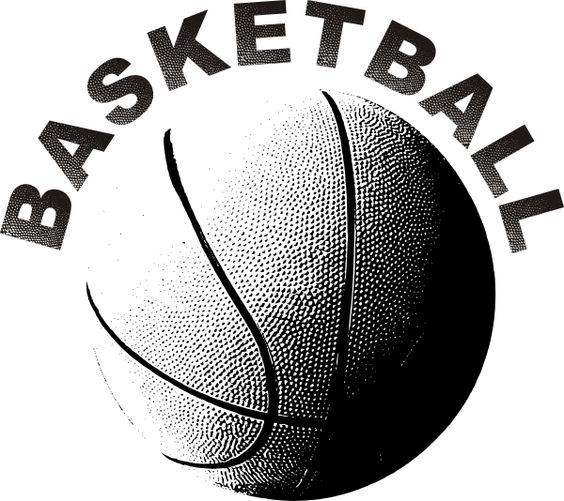 Basketball Sport Logo - Classic Halftone Design for Teams and Events
