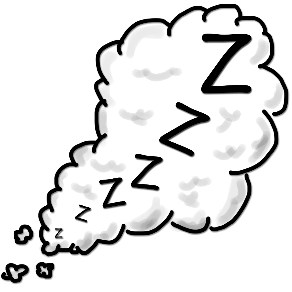 Sleep Cloud Illustration - Visual Metaphor for Rest and Dreaming