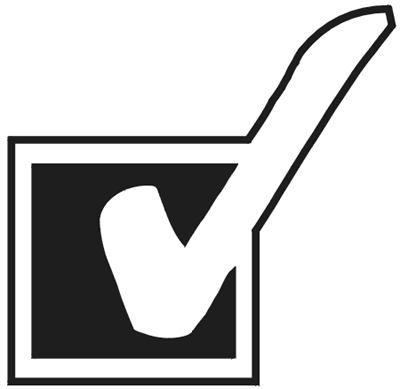 voting clipart black and white
