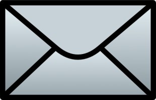 Open Envelope clip art Free vector in Open office drawing svg 