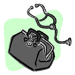 Medical Bag and Stethoscope Illustration - Healthcare Symbolism