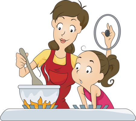Mother cooking clipart free clipart image image 