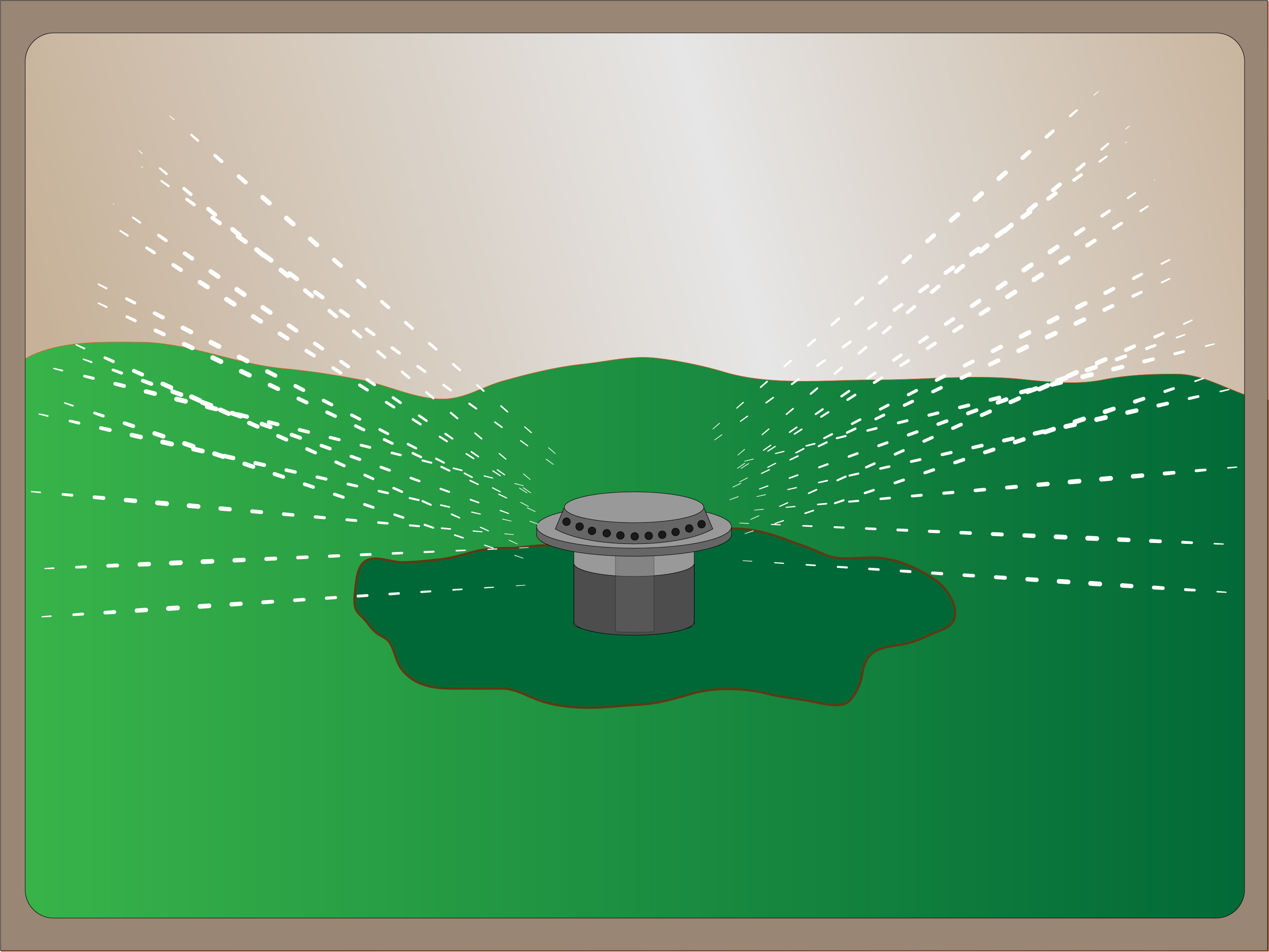 Pop-Up Sprinkler System Diagram - Efficient Lawn Irrigation Design
